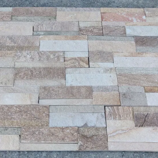 Mixed Colors Exterior Natural Stone Wall Cladding Building Cultural Wall Panel Stacked Sandstone Ledge Stone