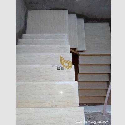 Chinese Polished Asian Beige Marble Slabs/Tiles for Step/Wall/Flooring/Staircase